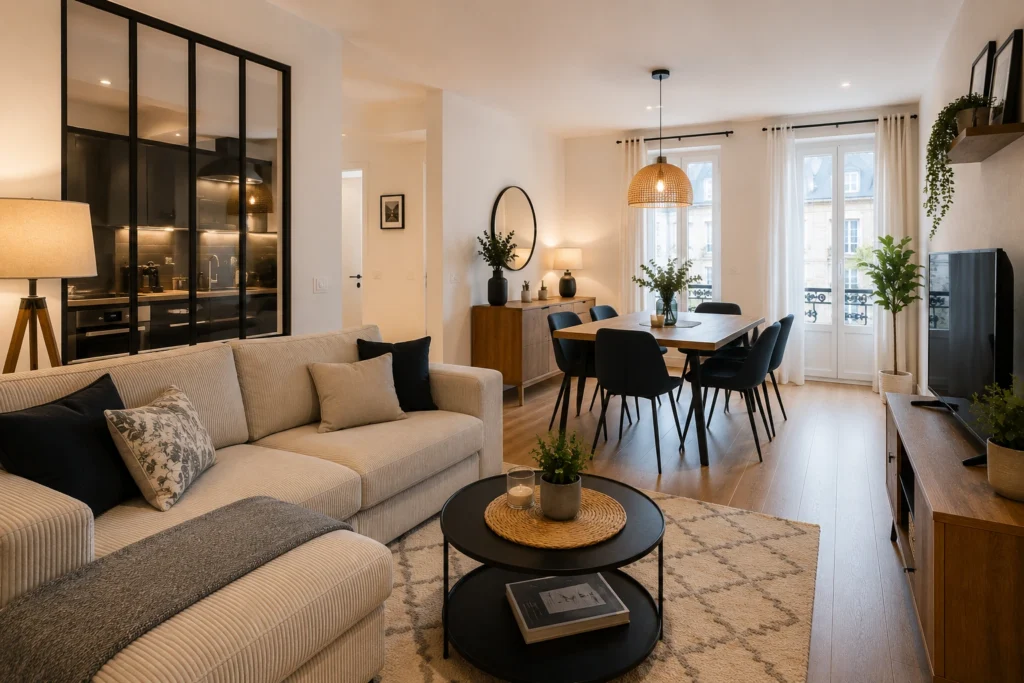 Appartement contemporain à Rouen entretenu hors période de location