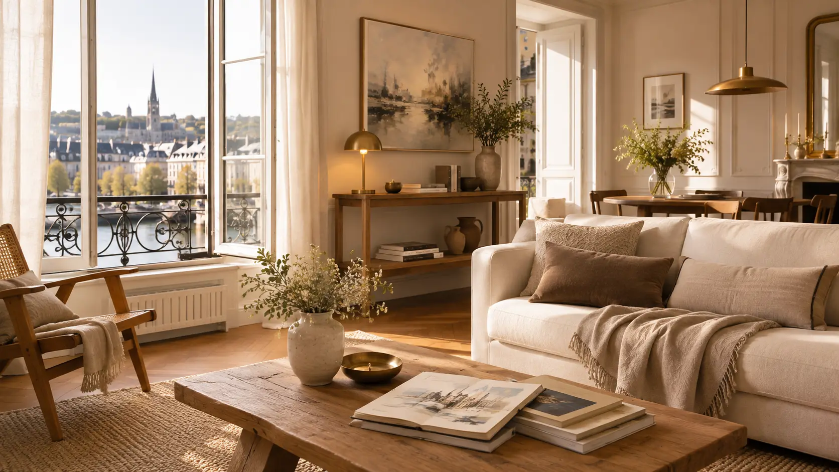 Séjour d’une maison rouennaise tenue comme résidence secondaire